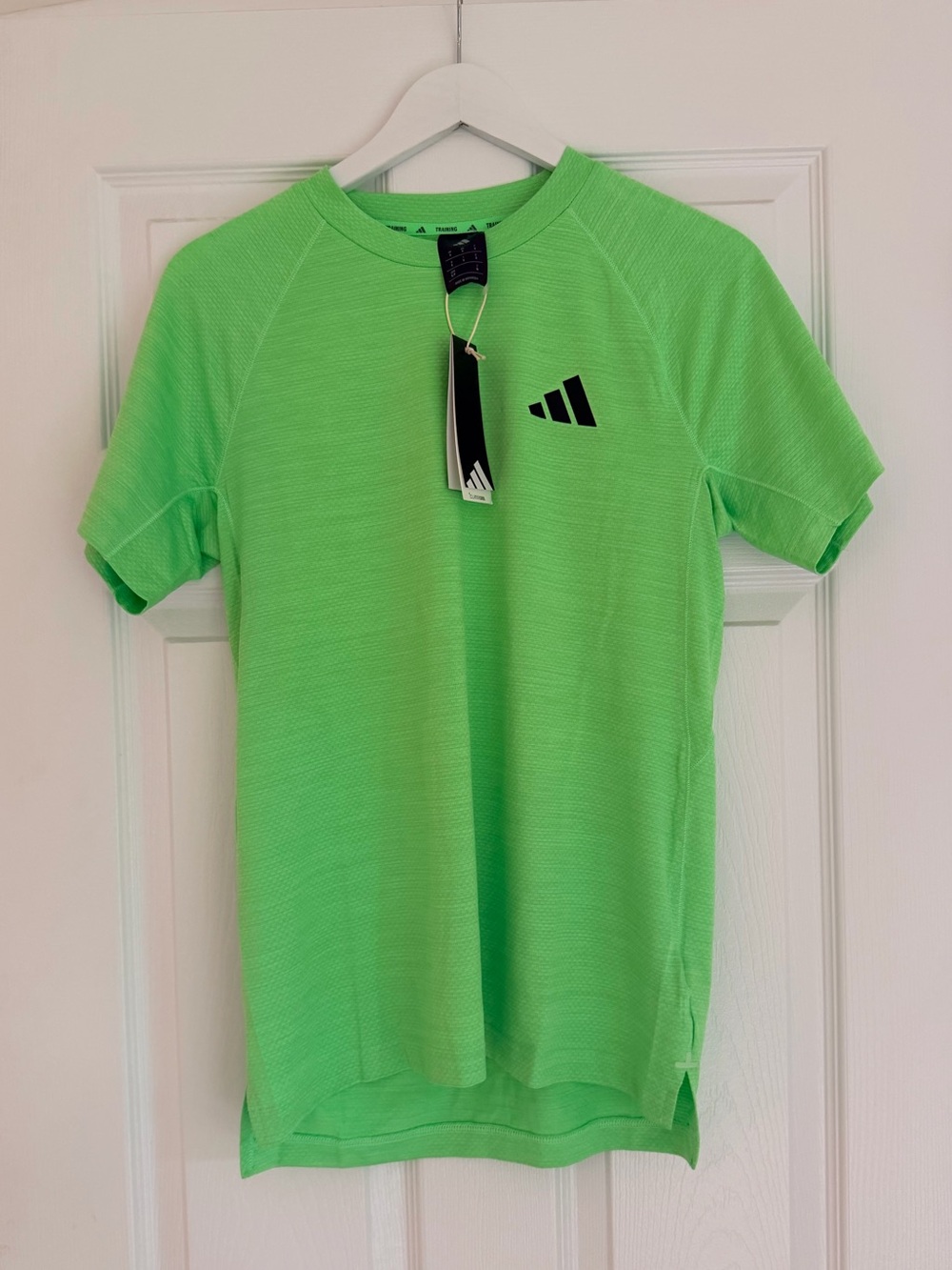 Adidas Gym+ Training T-Shirt Lime Green Small NWT